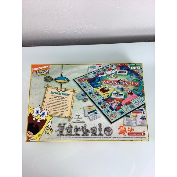 NEW open box Monopoly Nickelodeon SpongeBob SquarePants Edition * - Picture 5 of 12